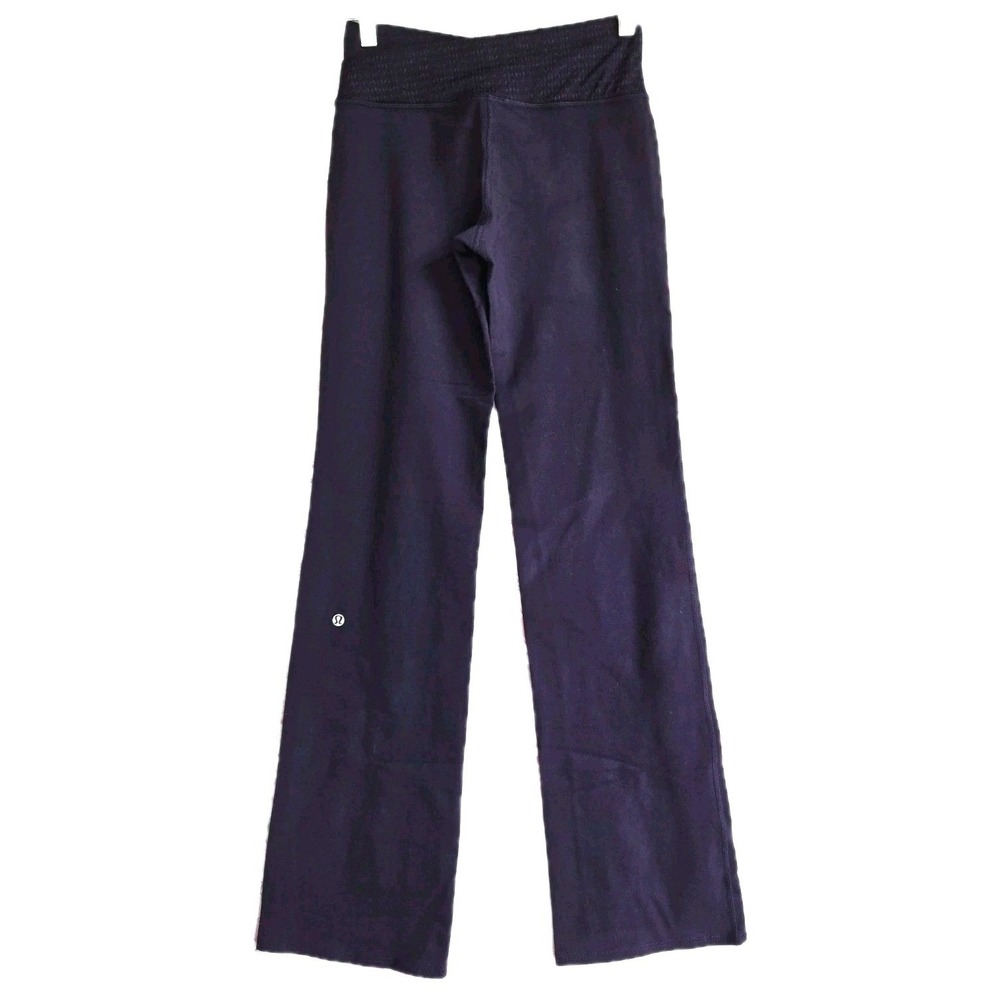 Lululemon Women's Purple‎ Flared Yoga Pants Crossover Waistband Size 4